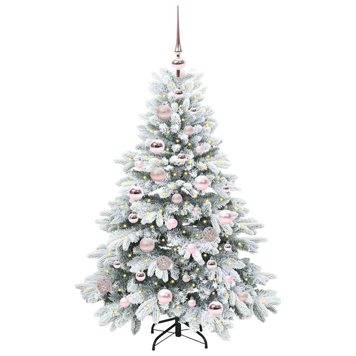Albero di Natale artificiale con 150 LED Verde 120 cm PE e PVC 3397590