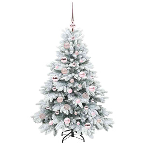 Albero di Natale artificiale con 150 LED Verde 120 cm PE e PVC 3397590