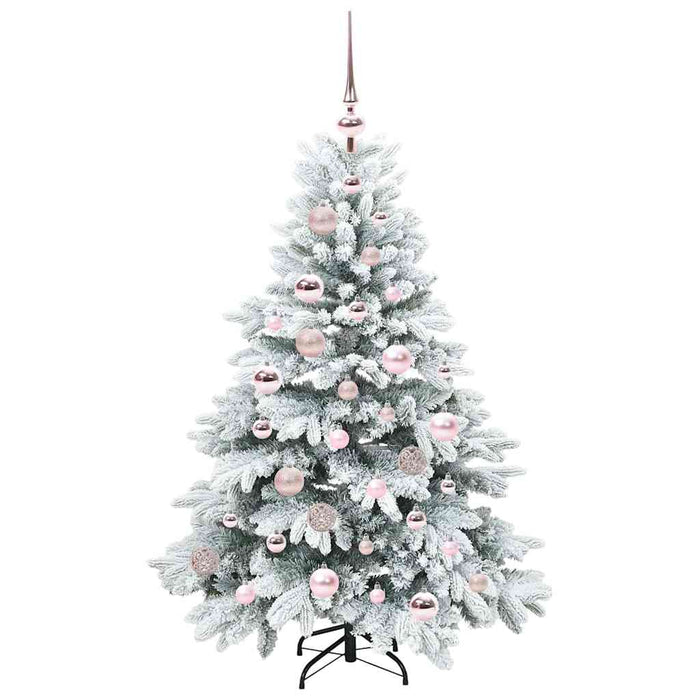 Albero di Natale artificiale con 150 LED Verde 120 cm PE e PVC 3397590