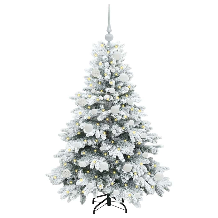 Albero di Natale artificiale con 150 LED Verde 120 cm PE e PVC 3397591