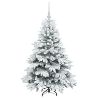 Albero di Natale artificiale con 150 LED Verde 120 cm PE e PVC 3397591