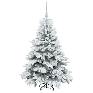 Albero di Natale artificiale con 150 LED Verde 120 cm PE e PVC 3397591