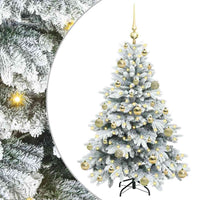 Albero di Natale artificiale con 150 LED Verde 120 cm PE e PVC 3397592