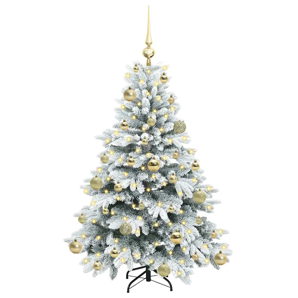 Albero di Natale artificiale con 150 LED Verde 120 cm PE e PVC 3397592