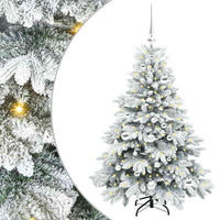 Albero di Natale artificiale con 150 LED Verde 120 cm PE e PVC 3397593