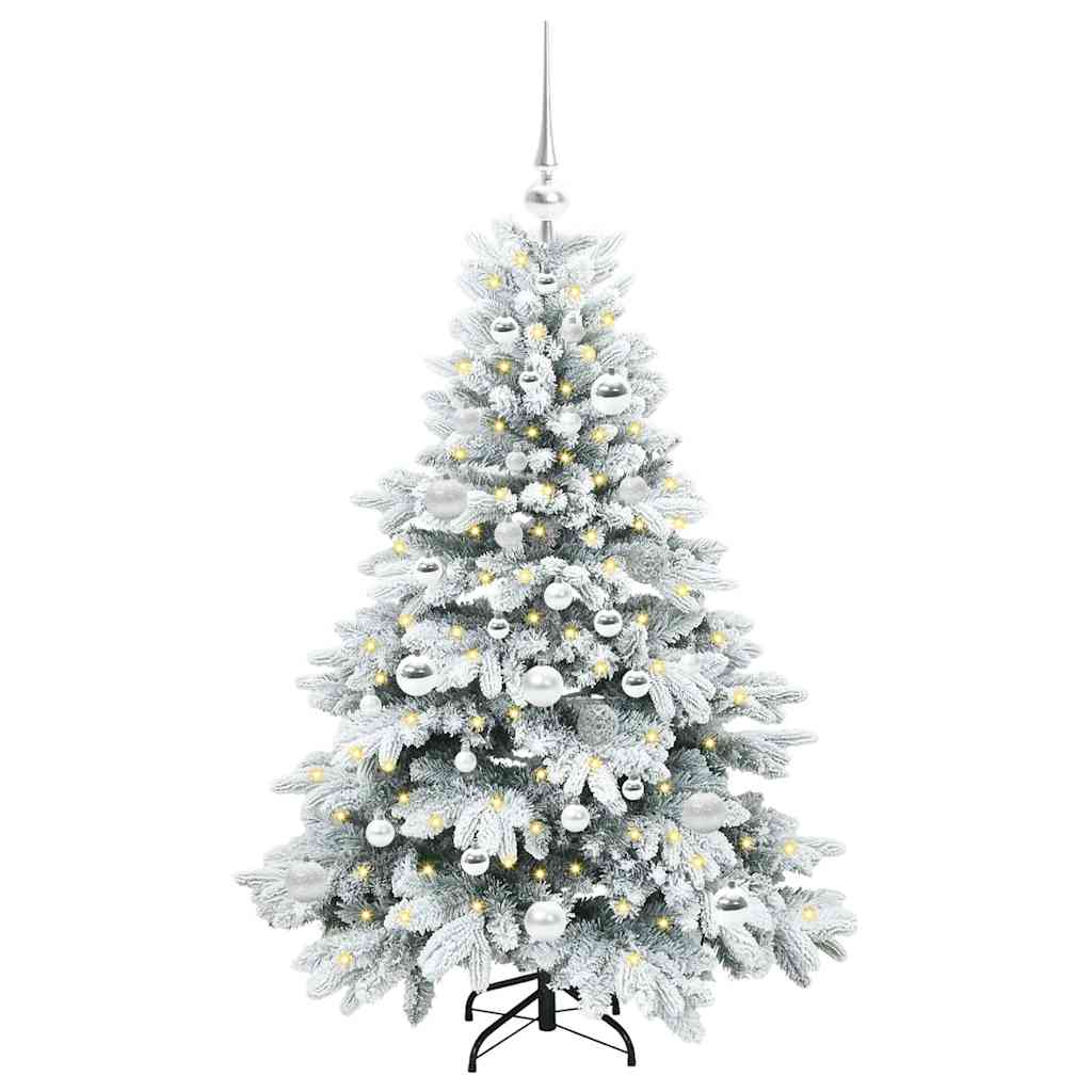 Albero di Natale artificiale con 150 LED Verde 120 cm PE e PVC 3397593