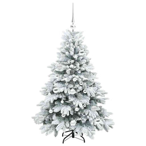 Albero di Natale artificiale con 150 LED Verde 120 cm PE e PVC 3397593