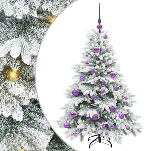 Albero di Natale artificiale con 150 LED Verde 120 cm PE e PVC 3397594