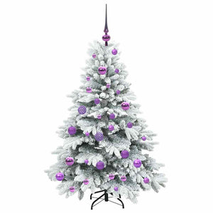 Albero di Natale artificiale con 150 LED Verde 120 cm PE e PVC 3397594