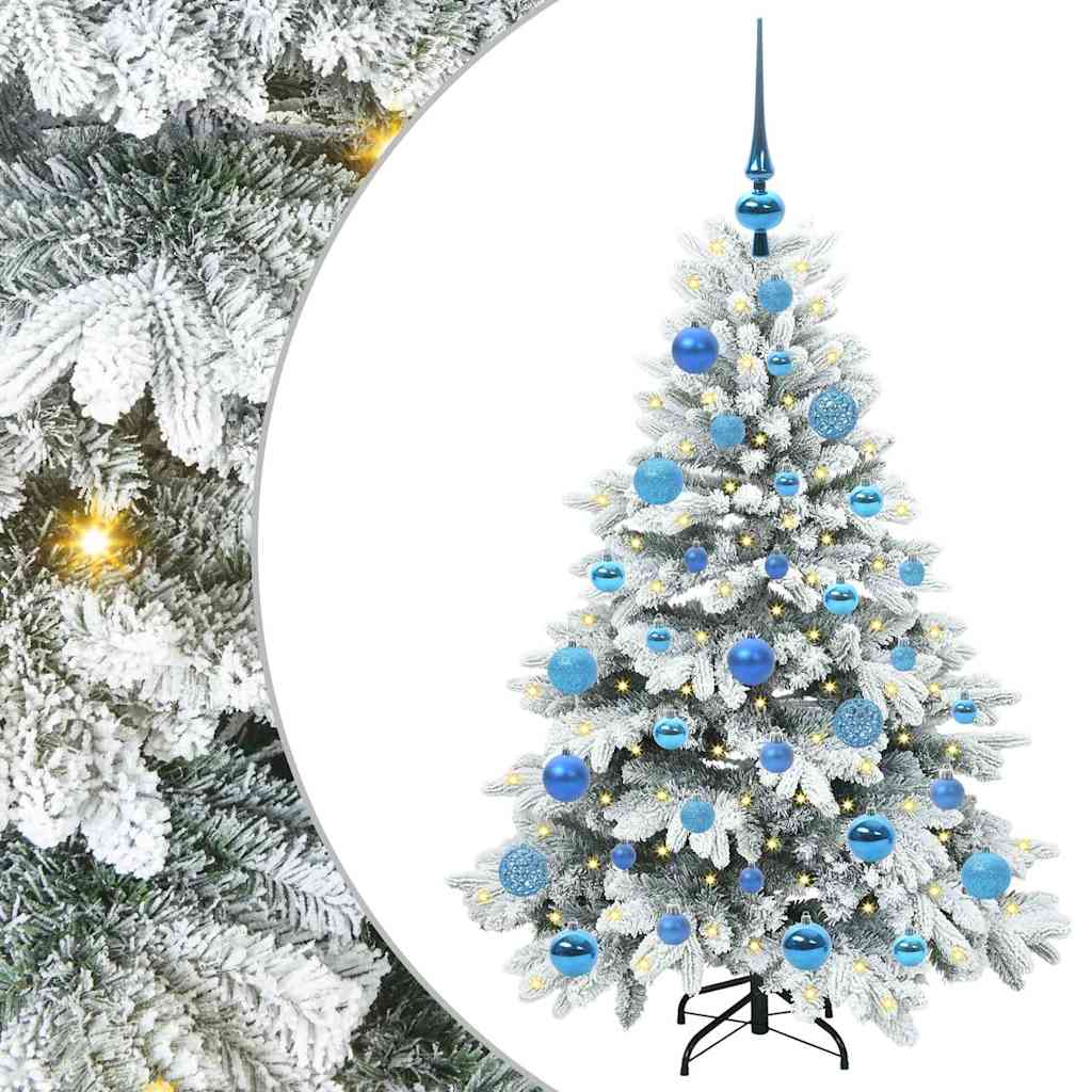 Albero di Natale artificiale con 150 LED Verde 120 cm PE e PVC 3397595