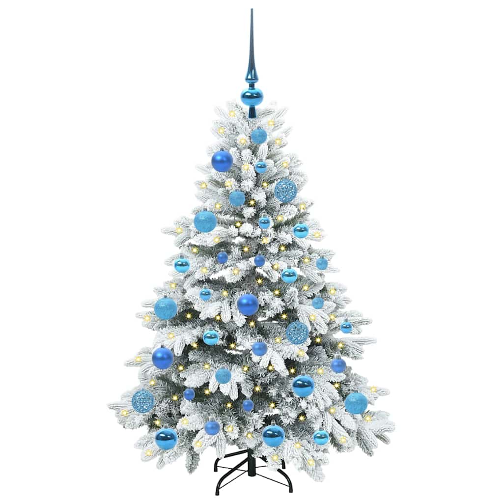 Albero di Natale artificiale con 150 LED Verde 120 cm PE e PVC 3397595