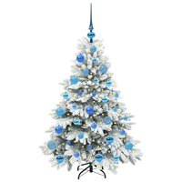 Albero di Natale artificiale con 150 LED Verde 120 cm PE e PVC 3397595