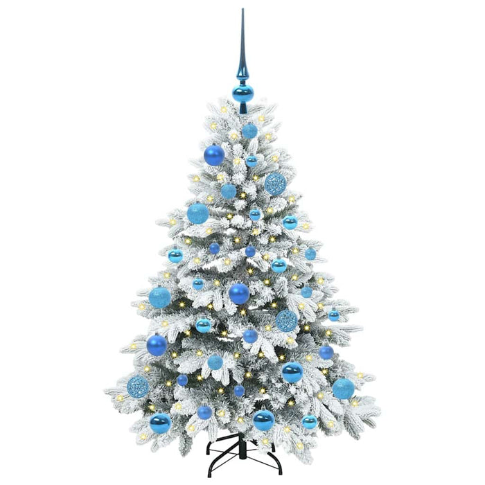 Albero di Natale artificiale con 150 LED Verde 120 cm PE e PVC 3397595