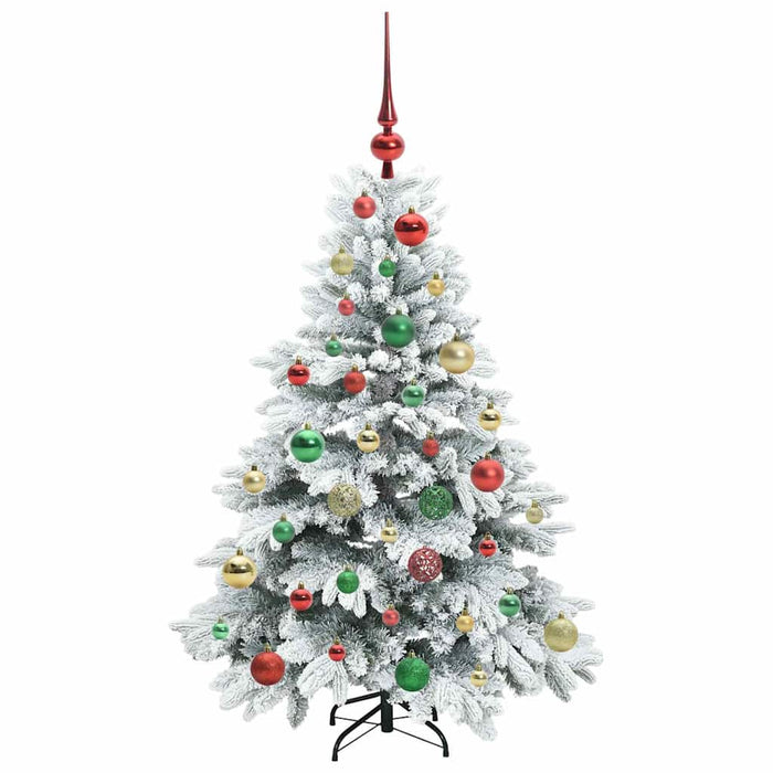 Albero di Natale artificiale con 150 LED Verde 120 cm PE e PVC 3397596