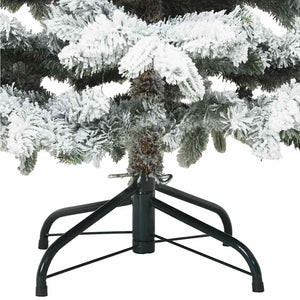 Albero di Natale Artificiale-Albero Natalizio con 150 LED Bianco 150 cm PE e PVC 569566