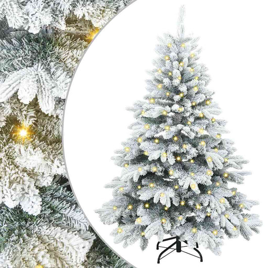 Albero di Natale artificiale con 150 LED Verde 150 cm PE e PVC 3397597