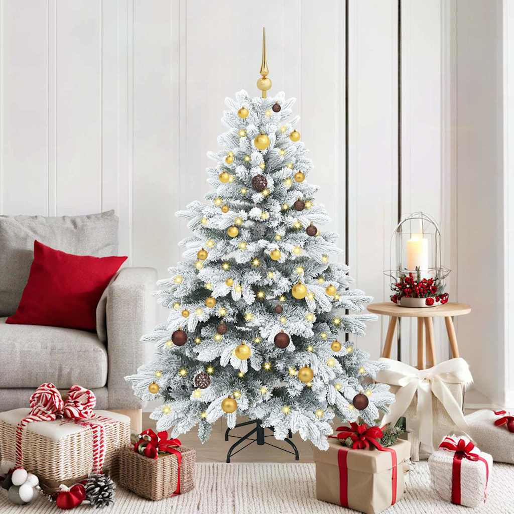 Albero di Natale artificiale con 150 LED Bianco 150 cm PE e PVC 3397598