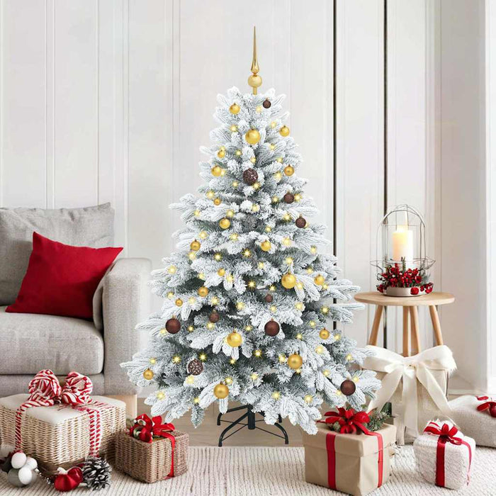 Albero di Natale artificiale con 150 LED Bianco 150 cm PE e PVC 3397598