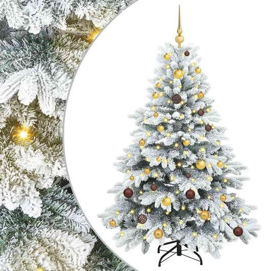 Albero di Natale artificiale con 150 LED Bianco 150 cm PE e PVC 3397598