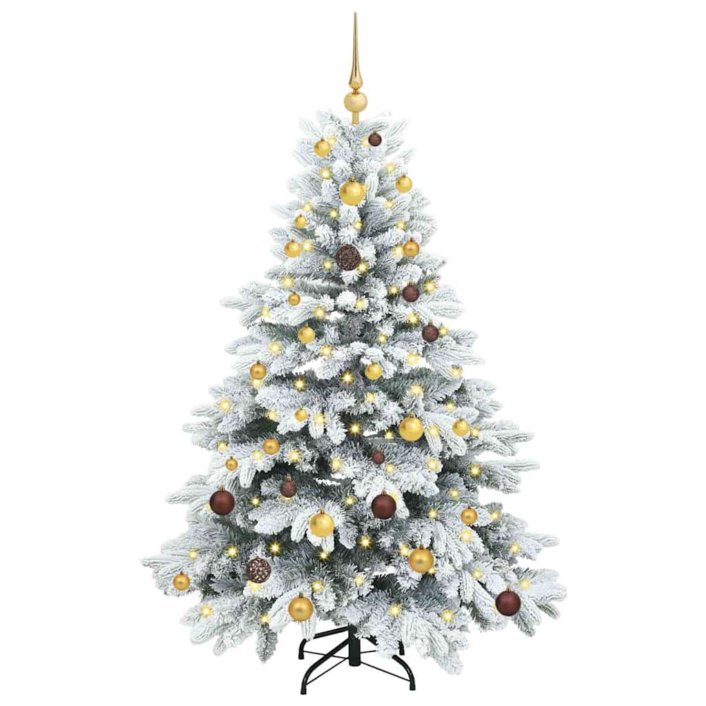 Albero di Natale artificiale con 150 LED Bianco 150 cm PE e PVC 3397598