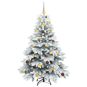 Albero di Natale artificiale con 150 LED Bianco 150 cm PE e PVC 3397598
