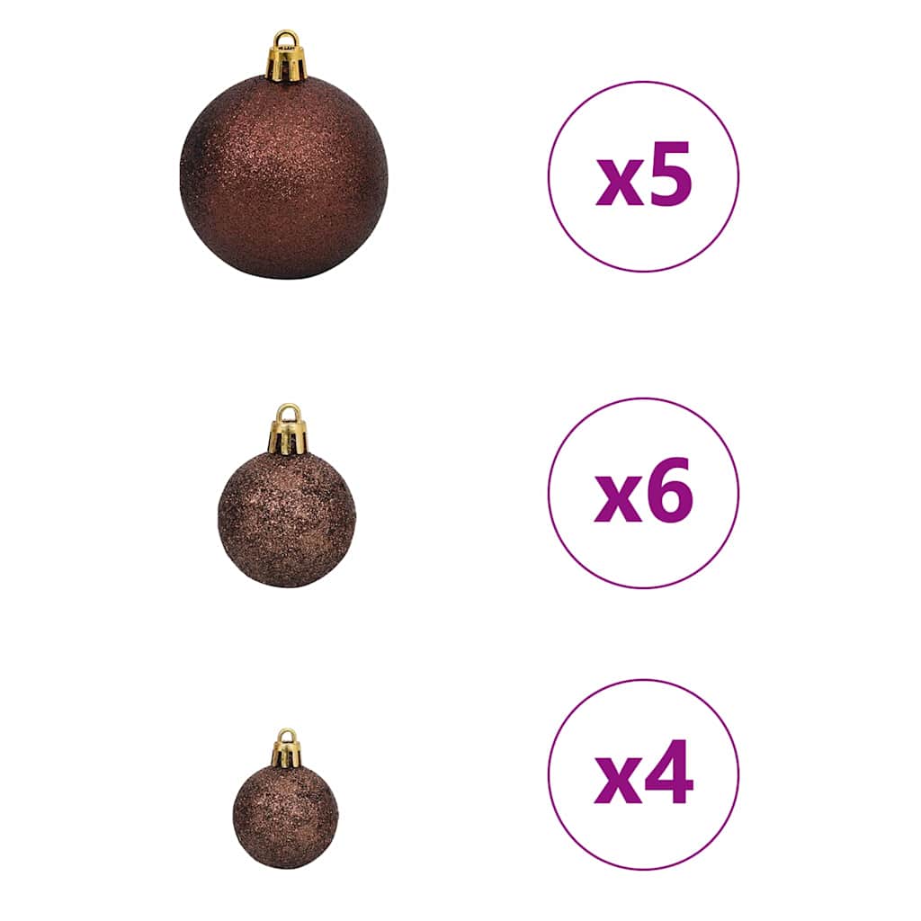 Albero di Natale artificiale con 150 LED Bianco 150 cm PE e PVC 3397598