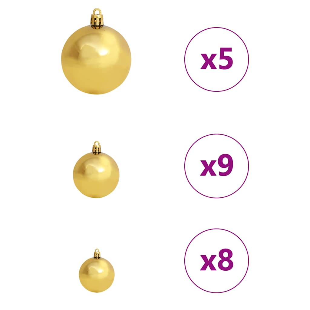 Albero di Natale artificiale con 150 LED Bianco 150 cm PE e PVC 3397598