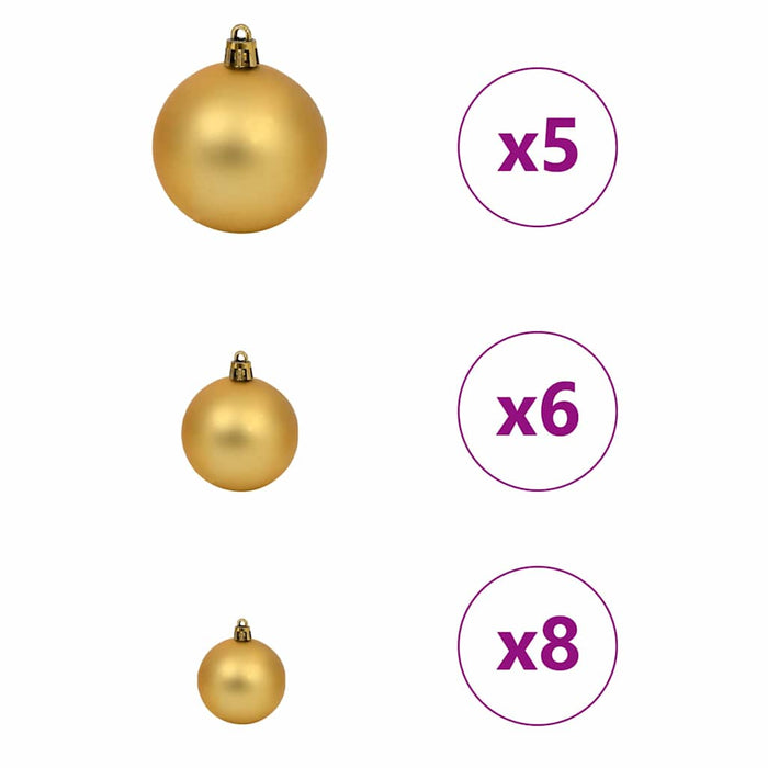 Albero di Natale artificiale con 150 LED Bianco 150 cm PE e PVC 3397598