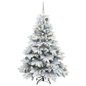 Albero di Natale artificiale con 150 LED Verde 150 cm PE e PVC 3397599