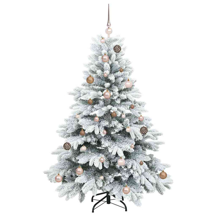 Albero di Natale artificiale con 150 LED Verde 150 cm PE e PVC 3397599