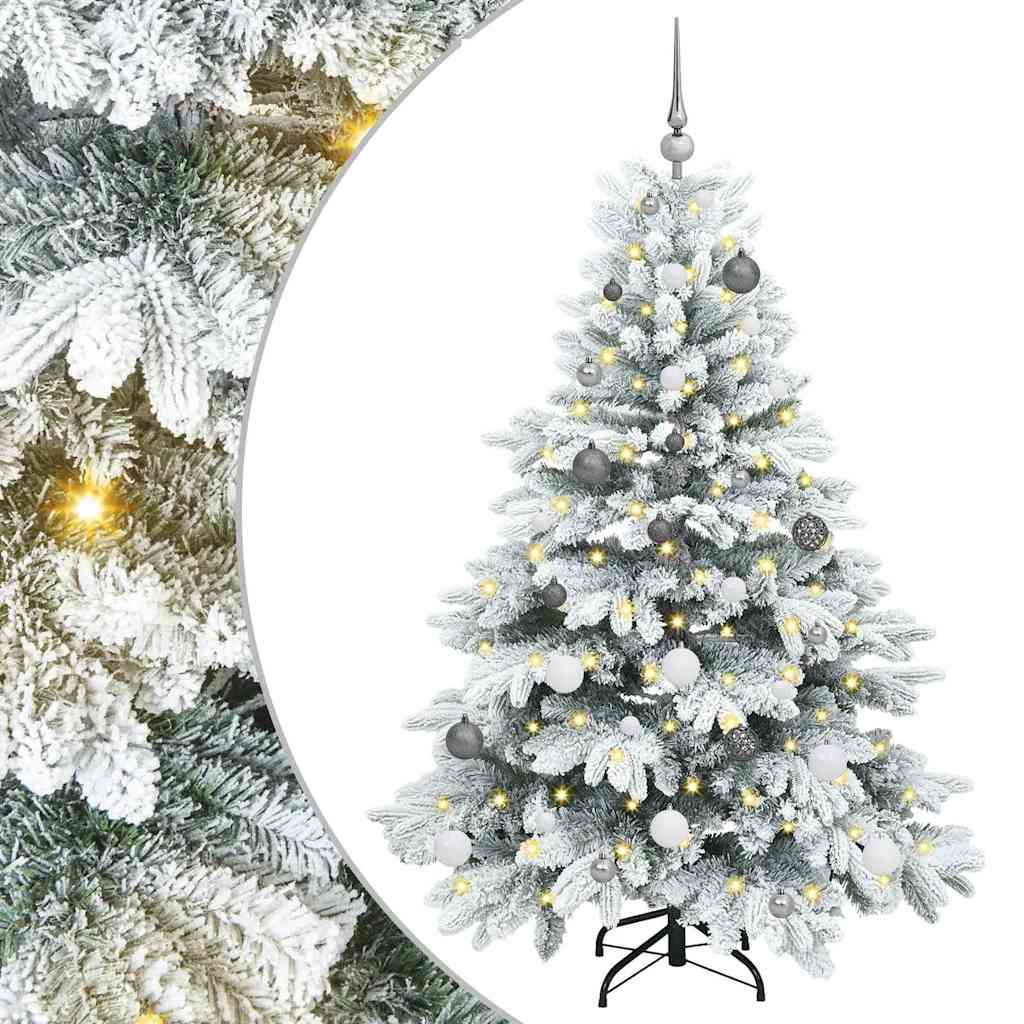 Albero di Natale artificiale con 150 LED Verde 150 cm PE e PVC 3397600