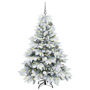 Albero di Natale artificiale con 150 LED Verde 150 cm PE e PVC 3397600