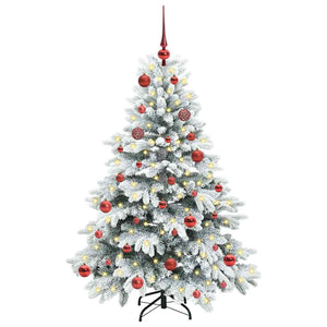 Albero di Natale artificiale con 150 LED Verde 150 cm PE e PVC 3397601