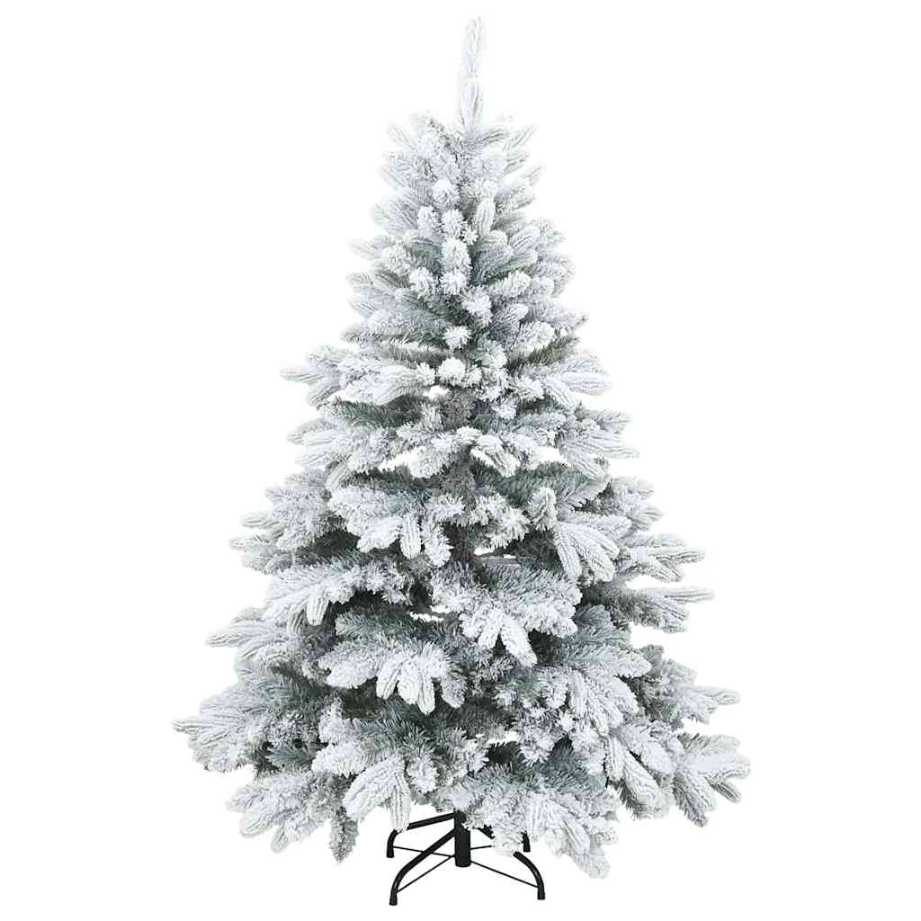 Albero di Natale Artificiale-Albero Natalizio con 150 LED Bianco 150 cm PE e PVC 737758