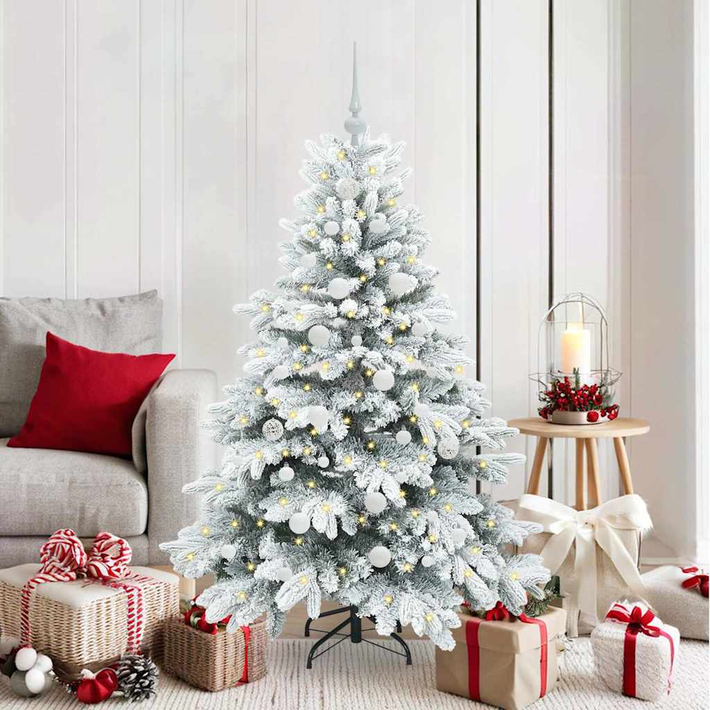Albero di Natale artificiale con 150 LED Verde 150 cm PE e PVC 3397604