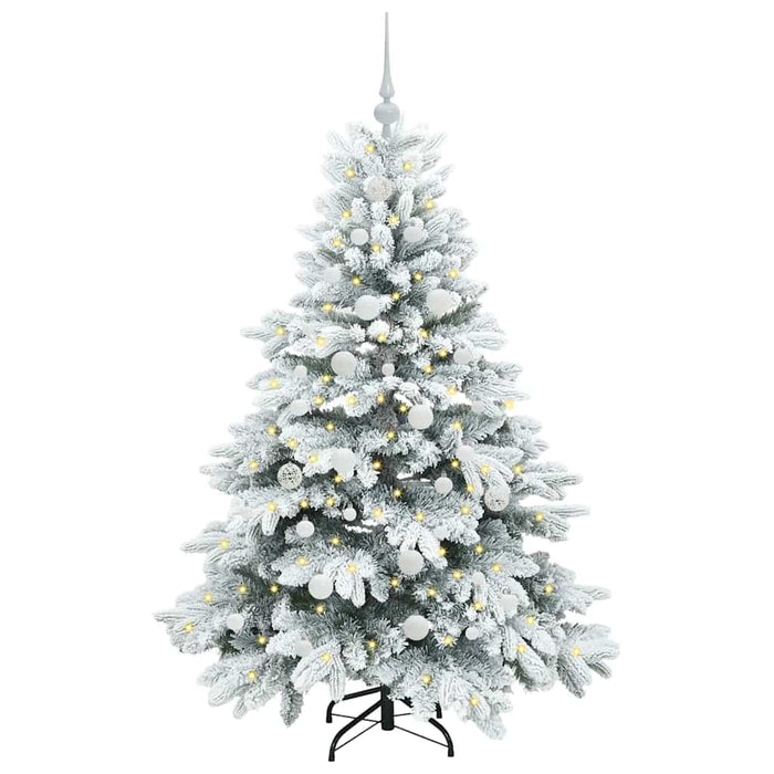Albero di Natale artificiale con 150 LED Verde 150 cm PE e PVC 3397604