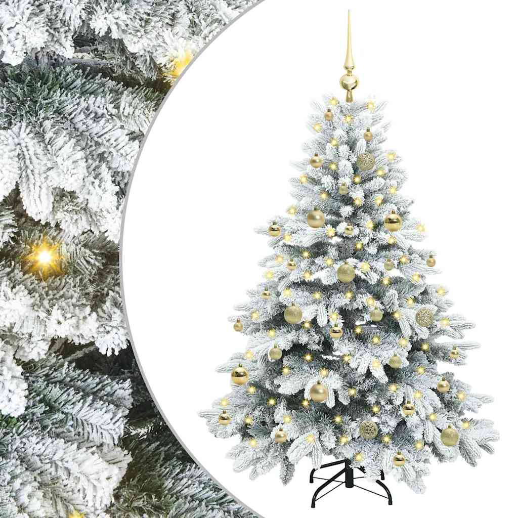 Albero di Natale artificiale con 150 LED Verde 150 cm PE e PVC 3397605