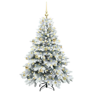 Albero di Natale artificiale con 150 LED Verde 150 cm PE e PVC 3397605