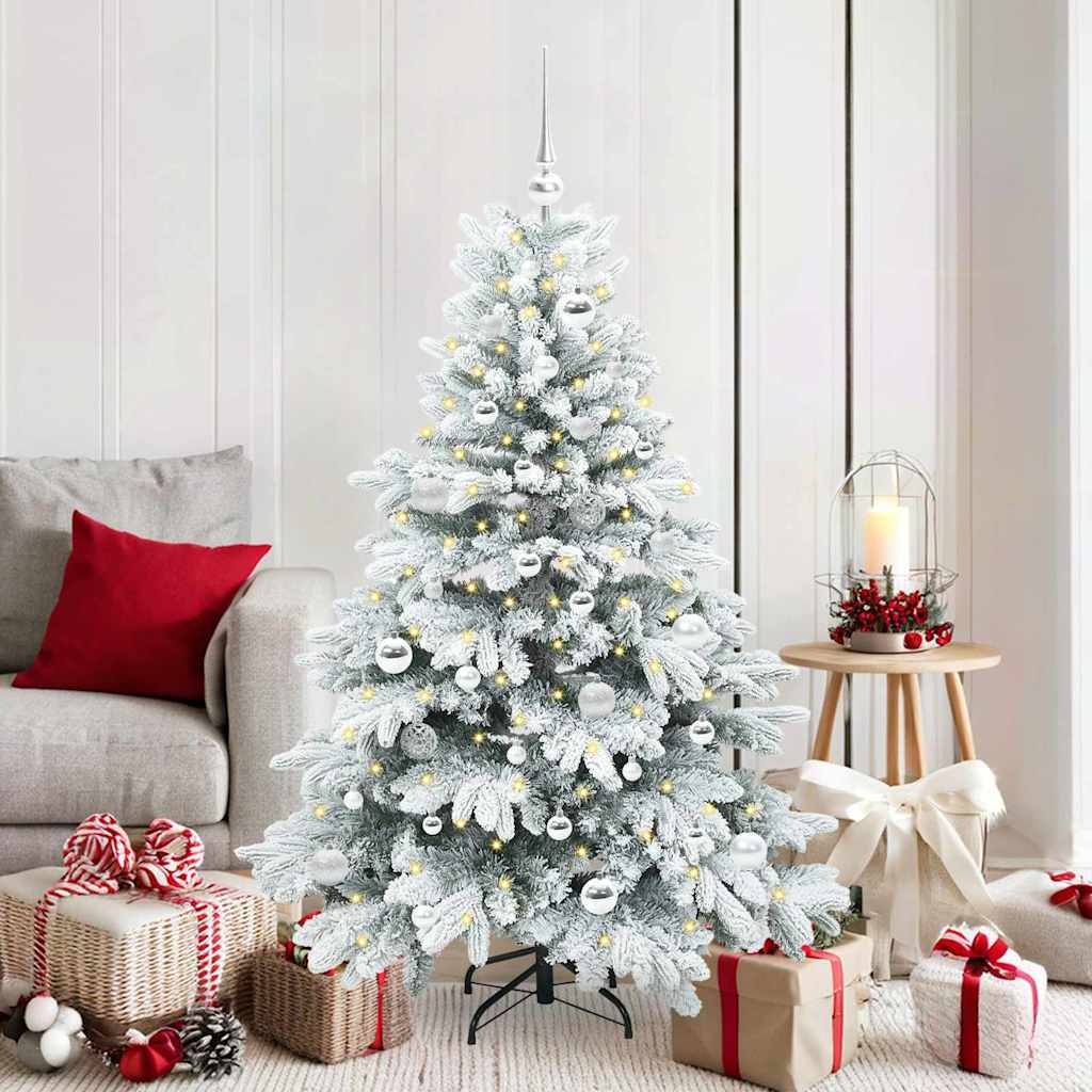 Albero di Natale artificiale con 150 LED Verde 150 cm PE e PVC 3397606