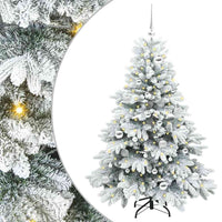 Albero di Natale artificiale con 150 LED Verde 150 cm PE e PVC 3397606
