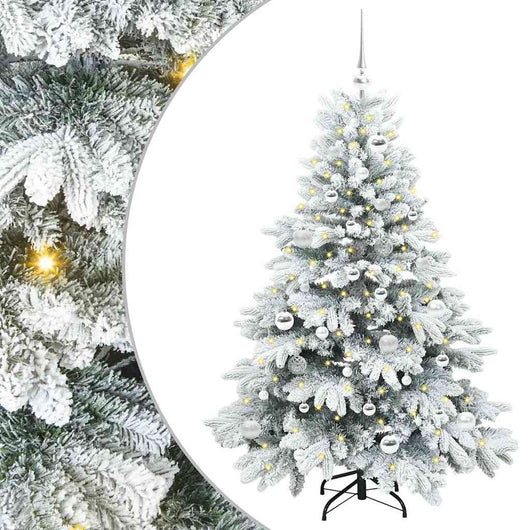 Albero di Natale artificiale con 150 LED Verde 150 cm PE e PVC 3397606