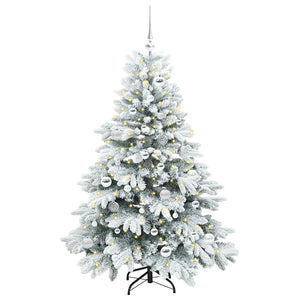 Albero di Natale artificiale con 150 LED Verde 150 cm PE e PVC 3397606