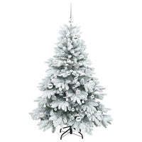 Albero di Natale artificiale con 150 LED Verde 150 cm PE e PVC 3397606