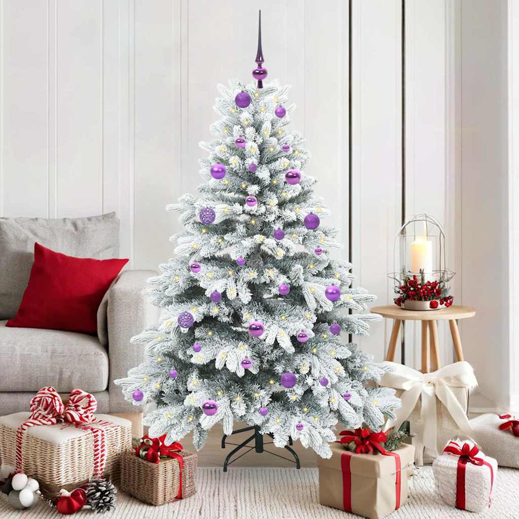 Albero di Natale artificiale con 150 LED Verde 150 cm PE e PVC 3397607
