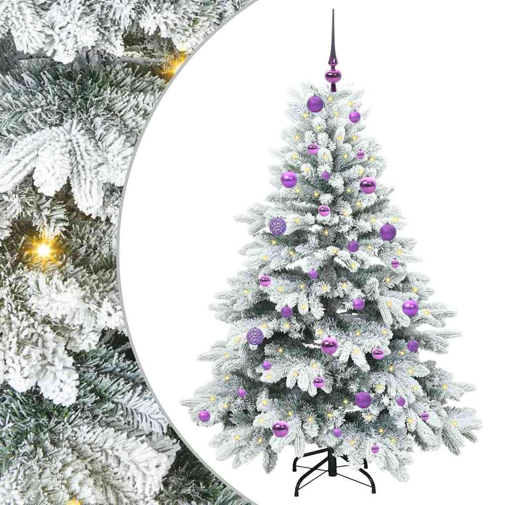 Albero di Natale artificiale con 150 LED Verde 150 cm PE e PVC 3397607