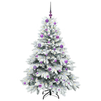 Albero di Natale Artificiale-Albero Natalizio con 150 LED Bianco 150 cm PE e PVC 983420