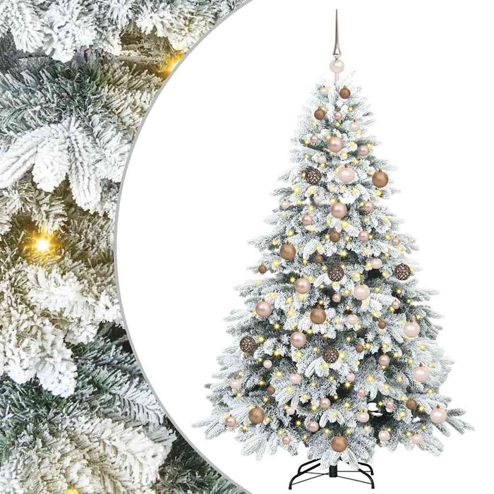 Albero di Natale artificiale con 300 LED Verde 180 cm PE e PVC 3397612