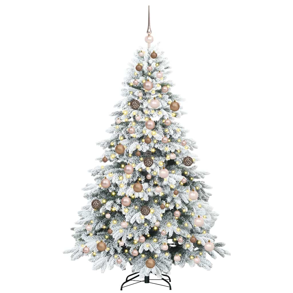 Albero di Natale artificiale con 300 LED Verde 180 cm PE e PVC 3397612