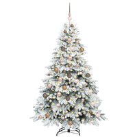 Albero di Natale artificiale con 300 LED Verde 180 cm PE e PVC 3397612