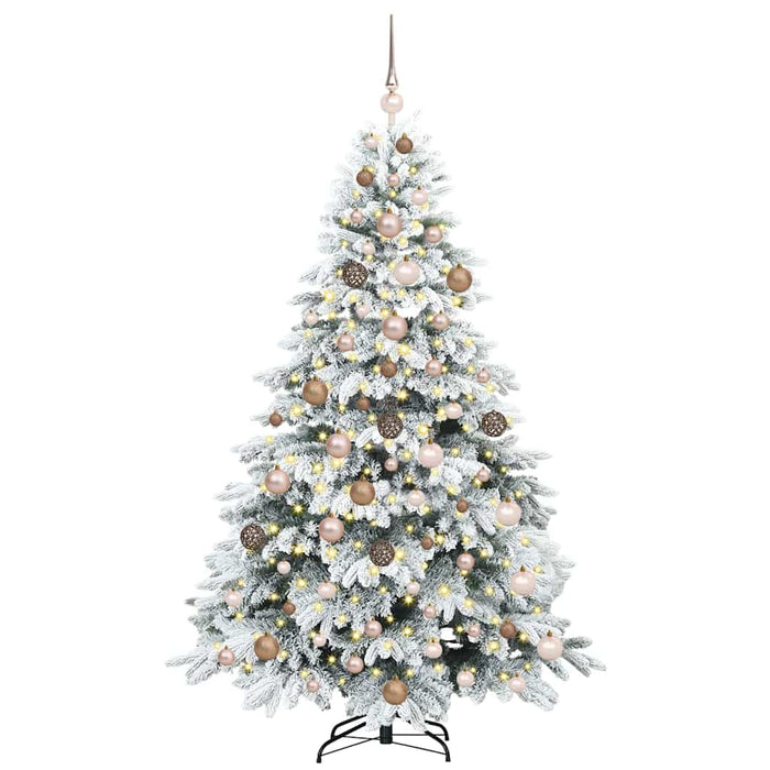 Albero di Natale artificiale con 300 LED Verde 180 cm PE e PVC 3397612